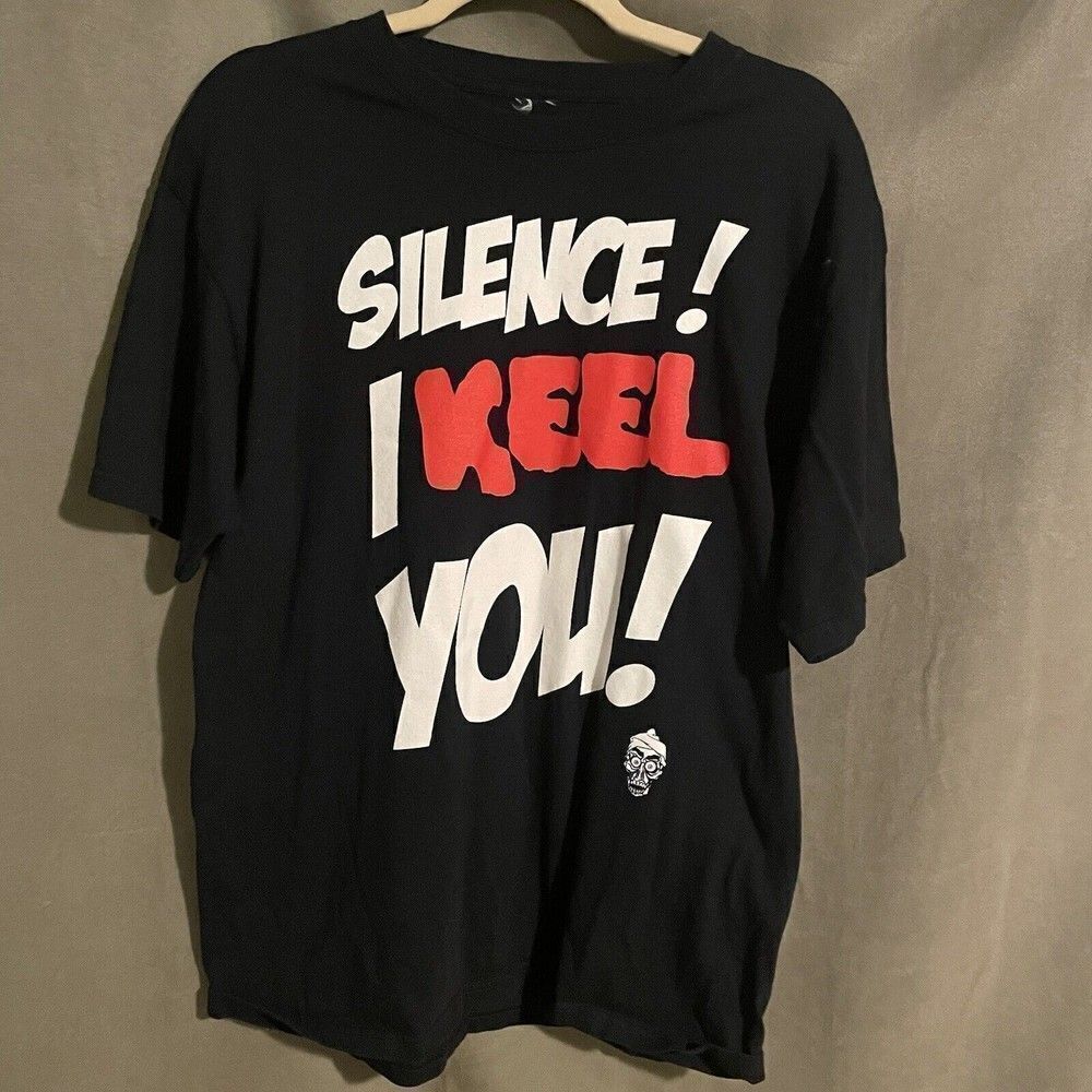 vintage  Y2k Original 2010 Jeff Dunham Comedian T-Shirt Stand Up Comedy Size L